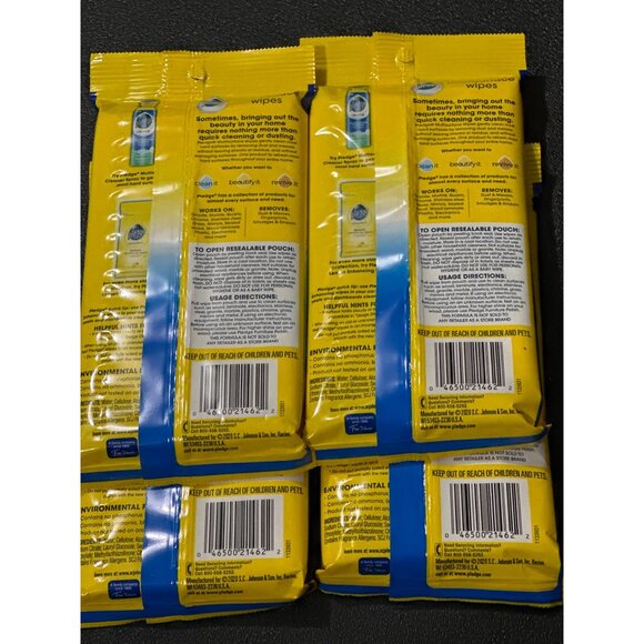 Pledge Clean It Multisurface Wipes Citrus Scent 4-Pack, 25 wipes per - Picture 2 of 2